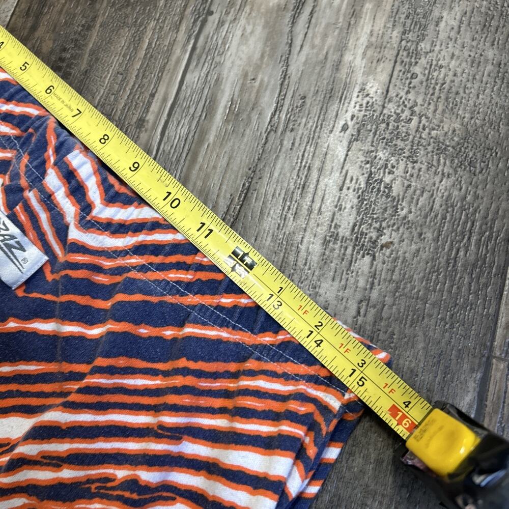 VTG 90’s Chicago Bears ZUBAZ Orange/Navy Striped Hammer Pants SZ M - Cool - Picture 3 of 5